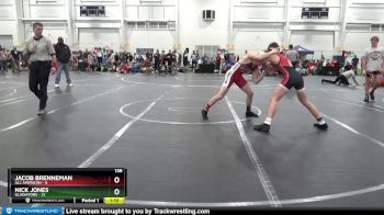 138 lbs Round 3 (10 Team) - Nick Jones, Gladiators vs Jacob Brenneman, All American