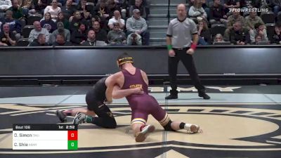 141 lbs Semifinal - Dresden Simon, Central Michigan vs Corey Shie, Army