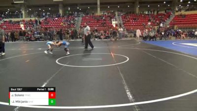 55 lbs Semifinal - Jett Mikijanis, Greater Heights Wrestling vs Julian Solano, Team Pueblo Wrestling Club