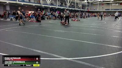 76 lbs Round 1 (8 Team) - Evan Altshuler, Rampage vs Colton Louderback, Iron Horse