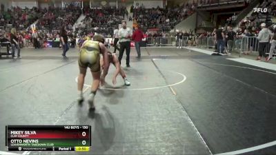 150 lbs Cons. Round 3 - Mikey Silva, Clay County vs Otto Nevins, Leavenworth Takedown Club