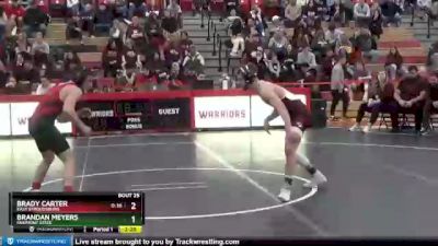 125 lbs Quarterfinal - Brandan Meyers, Fairmont State vs Brady Carter, East Stroudsburg