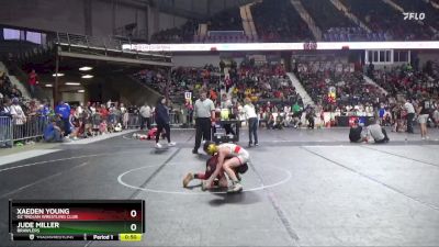 76 lbs Quarterfinal - Jude Miller, Brawlers vs Xaeden Young, OZ Trojan Wrestling Club