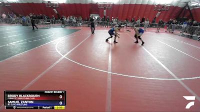 145 lbs Champ. Round 1 - Brody Blackbourn, Cuba City Wrestling Club vs Samuel Zanton, RT Elite Wrestling