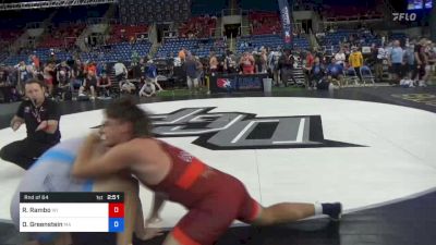 220 lbs Rnd Of 64 - Ryan Rambo, Wisconsin vs Dylan Greenstein, Massachusetts