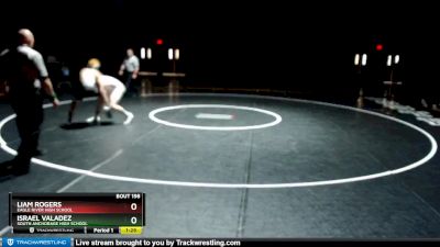 112 lbs 1st Place Match - Liam Rogers, Eagle River High School vs Israel Valadez, South Anchorage High School