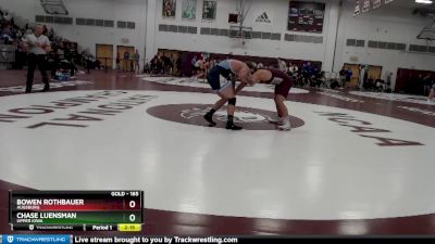 165 lbs Quarterfinal - Bowen Rothbauer, Augsburg vs Chase Luensman, Upper Iowa