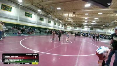 75 lbs 1st Place Match - Cashten Schrempp, League Of Heroes vs Aspen Frasier, Westside Raider Wrestling Club