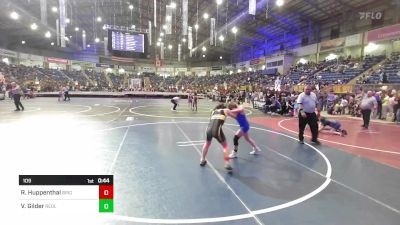 109 lbs Consi Of 16 #2 - Ryland Huppenthal, Brighton Wrestling Club vs Vivika Gilder, Redlands Middle School