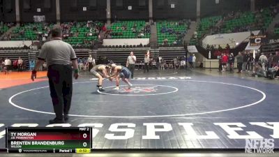 160 lbs Cons. Round 2 - Ty Morgan, J.B. Pennington vs Brenten Brandenburg, Wilson