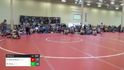 182 lbs Rr Rnd 3 - Gabe Blissenbach, HS Gladiators vs Mark Gray, HS TNWC Red