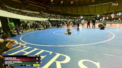 85 lbs 1st Place Match - Hayden Archbell, Virginia Beach vs Carter Roy, Virginia Team Predator