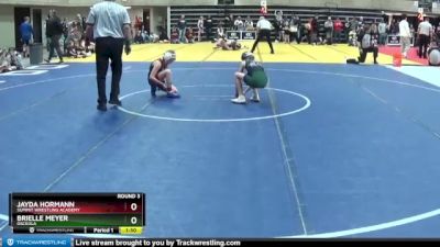 80 lbs Round 3 - Jayda Hormann, Summit Wrestling Academy vs Brielle Meyer, Osceola