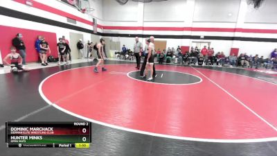 85-90 lbs Round 2 - Dominic Marchack, Eierman Elite Wrestling Club vs Hunter Minks, Open Mats