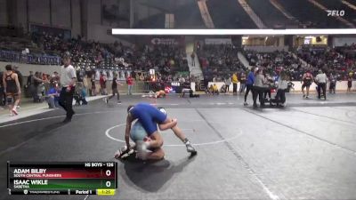 126 lbs Quarterfinal - Adam Bilby, South Central Punishers vs Isaac Wikle, Sabetha