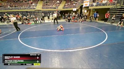 47 lbs Semifinal - Bentley Baker, Ravage vs Peyton Chelewski, Colorado Outlaws