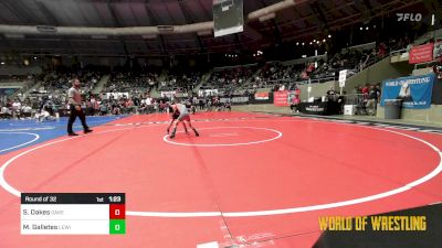 52 lbs Round Of 32 - Sawyer Oakes, Oakes vs Max Galletes, Lewis Academy