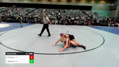 144 lbs Consi Of 16 #1 - DJ Wince, Ponderosa vs Logan Shaver, Meridian