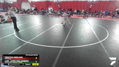 132 lbs 5th Place Match - Trenton Kirkland, Wisconsin vs Cory James Wollenberg, Team Nazar Training Center