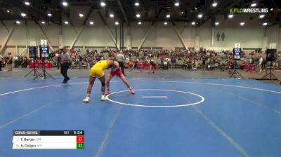 157 lbs Consolation - Tyler Berger, Nebraska vs Archie Colgan, Wyoming