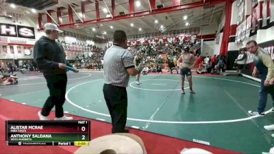 145 lbs Cons. Round 3 - Anthony Saldana, Vista Murrieta vs Alistar McRae, Mira Costa
