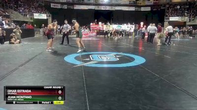 4A 215 lbs Champ. Round 1 - Omar Estrada, Valencia vs Juan Montano, West Las Vegas