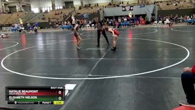 100 lbs Cons. Semi - Elisabeth Nelson, TCWC vs Natalie Beaumont, Halls Wrestling