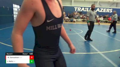 113 lbs Round 3 - Blake Samuelson, Olathe North vs Jacob Reitz, Mill Valley