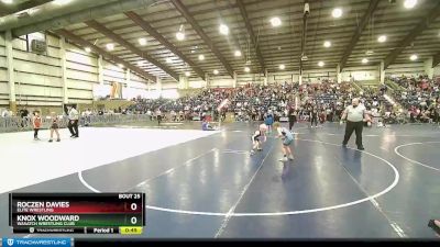 54 lbs Cons. Round 3 - Roczen Davies, Elite Wrestling vs Knox Woodward, Wasatch Wrestling Club