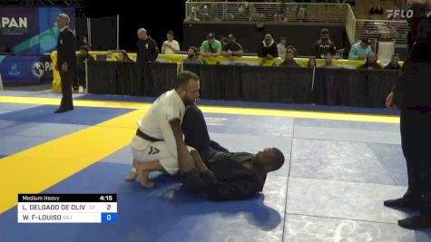 LEONARDO DELGADO DE OLIVEIRA vs WILFRIED MAURICE FRANCOIS-LOUISO 2024 Pan Jiu Jitsu IBJJF Championship