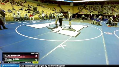 138 Class 1 lbs Cons. Round 1 - Elliot Kormeier, Father Tolton Regional Catholic vs William Kuehn, Valle Catholic