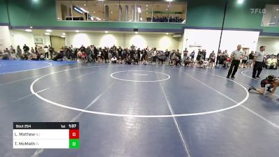 50 lbs Quarterfinal - Levi Mathew, NJ vs Ty McMath, FL