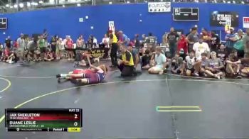 125 lbs Quarterfinals (8 Team) - Duane Leslie, Untouchables Purple vs Jax Shekleton, Team Iowa Red