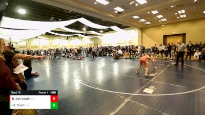 90 lbs Champ. Round 1 - Kayden Smith, Carbon Wrestling vs Beckam Garreaud, Roy Wrestling Club