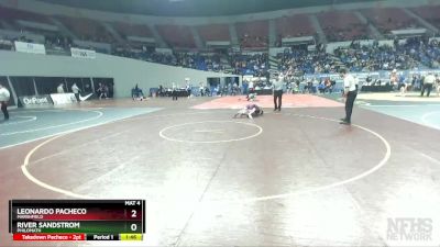 4A-106 lbs Quarterfinal - River Sandstrom, Philomath vs Leonardo Pacheco, Marshfield