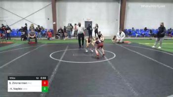 55 lbs Final - Samantha Zimmerman, Pinelands vs Kali Naples, Cardinal Wrestling