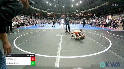 52 lbs Round Of 16 - Tucker Moss, Blanchard Wrestling Club vs Jett Boland, Tonkawa Takedown Club