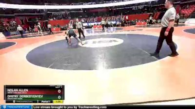 3A 152 lbs Champ. Round 1 - Dmitry Derbedyenyev, Highland Park vs Nolan Allen, West Chicago (H.S.)