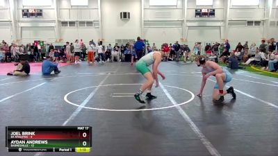 126 lbs Round 8 (10 Team) - Aydan Andrews, Barnesville vs Joel Brink, 84 Athletes