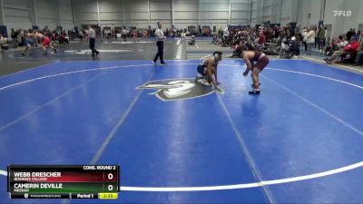 149 lbs Cons. Round 2 - Webb Drescher, Roanoke College vs Camerin Deville, Messiah