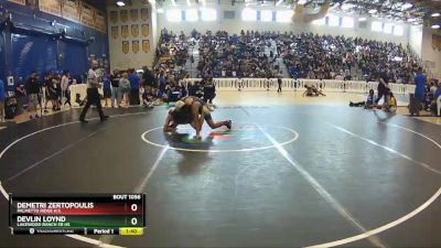 145 lbs Champ. Round 1 - Devlin Loynd, Lakewood Ranch Sr Hs vs Demetri Zertopoulis, Palmetto Ridge H.S.