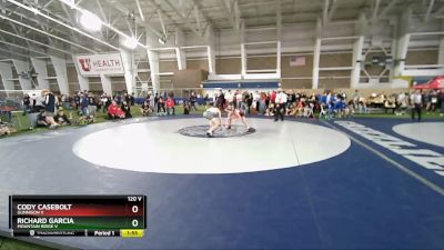 120 V Champ. Round 2 - Richard Garcia, Mountain Ridge V vs Cody Casebolt, Gunnison V