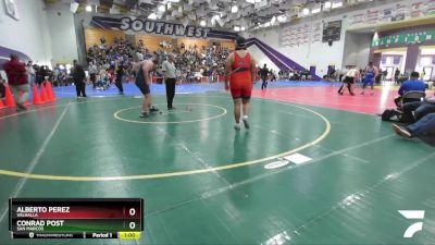 285 Boys Cons. Round 2 - Conrad Post, San Marcos vs Alberto Perez, Valhalla