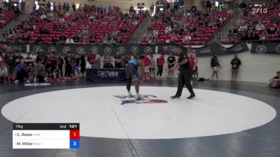 71 kg Semis - Cooper Rowe, Pinnacle Wrestling Club vs Melvin Miller, Bishop McCort High School Wrestling