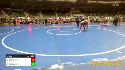 120 lbs Consolation - SophieAnn Brown, Storm Wrestling Center vs KiMorah Cathey, Team Tulsa Wrestling Club