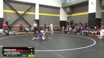 100 lbs Round 2 (4 Team) - Jasmine Anderson, Female Elite Wrestling vs Adriana Kunz, Minnesota Storm 2