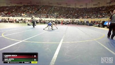 6A-120 lbs Quarterfinal - Carsen Reich, Jenks vs Sam Smith, Stillwater