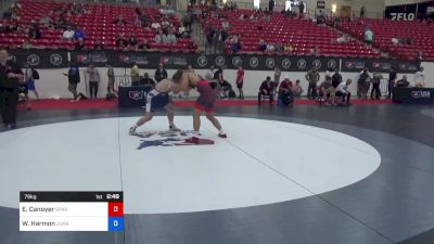 79 kg Cons 32 #2 - Evan Canoyer, Spartan Combat RTC vs Will Harmon, Juab Wrestling Club