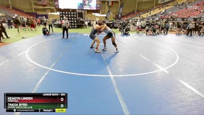 285 lbs Cons. Semi - Takoa Byrd, Empire Wrestling Club vs Keagyn Linden, Nebraska