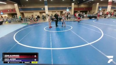 78 lbs Round 4 - John Alvarado, Apex Grappling Academy vs Zayd Ahmed, Warrior Trained Wrestling